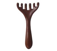 Meridian Dredging Râteau Peigne de massage simple, outil de grattage du cuir chevelu masseur, bois de masseur du cuir chevelu, empreinte facile et légère, conviviale, 14,5x7cm, pour hommes et femmes