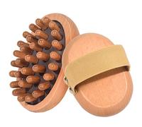 Meridian Lot De 2 Brosses À Pression Anti-cellulite pour Le Corps, Coussin D'air Apaisant Essentielles En Bois, Brosse De Massage Méridienne, Appareil De Massage En Bois Naturel