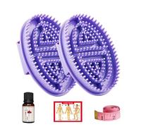 Meridian Lot de 2 brosses à pression professionnelles pour salon de beauté avec huile, carte de pointe, ruban à mesurer, pour le dos, les jambes, les bras, pour soulager le stress