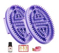Meridian Lot de 2 brosses de massage et brosse pour le corps - Outil de relâchement musculaire pour massage des jambes et des fascias, massage corporel portatif pour soulager les tissus profonds