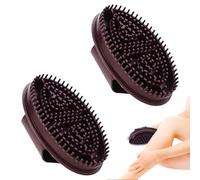 Meridian Lot de 2 brosses de massage pour le corps et le ventre, pour cuir chevelu, massage de relaxation et exfoliation douce