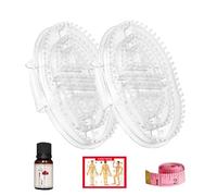 Meridian Lot de 2 brosses de massage pour le corps - Peigne manuel Meriidian avec poignée antidérapante, outil de massage compact et polyvalent pour la relaxation du corps entier et le soulagement du