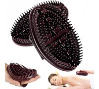 Meridian Lot de 2 brosses de massage professionnelles personnalisées pour salon de beauté, brosse d'acupression, massage du cuir chevelu, peigne de relaxation pour tout le corps
