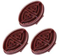 Meridian Lot de 3 brosses de massage en silicone pour éliminer la cellulite et le soin du corps Brosse de massage professionnelle à poils flexibles