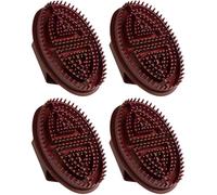 Meridian Lot de 4 brosses à pression Meridian pour le corps - Pour soulager le stress - Soulage la fatigue musculaire - Brosse de massage du corps - Peigne anti-cellulite portable en silicone