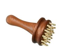 Meridian Massage Brush - Brass Teeth Body Massager, Ergonomic Handle Scalp Tool | Muscle Relaxation Device, Full Body Care Accessory, Suitable For Men Women Elderly Head Shoulder Belly Leg