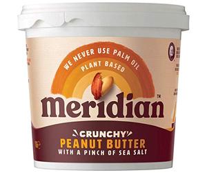 Meridian Nat Crunchy Beurre de cacahuète 1000 g x 2 (lot de 2)