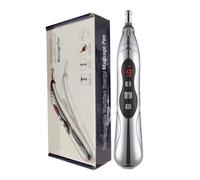 Meridian Pen, Massage Pen, Adjustable Portable Usb Rechargeable Compact Wireless, Deep Tissue Massager for Muscle Face Foot Back Women Men Home Travel, 7.09x1.18x1.18inches, Gray