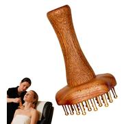 Meridian Pressure Brush, Meridian Massage Tool, Brass Professional Ergonomic Roller Comb, Versatile Massager for Back, Butt, Face, Legs, Scalp, Belly, Thighs, and Foot, and Relaxation, 8.5x14cm