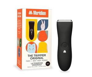 Meridian Rasoir électrique pour le corps et les poils pubiens hommes et les femmes | lame en céramique qui réduit les risques de coupures l Résistant à l'eau l USB - 90 minutes Durée l Le noir