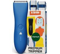 Meridian The Trimmer Premium - Tondeuse électrique pour homme et femme pour poils pubiens, poitrine, jambes et maillot, imperméable et rechargeable, océan