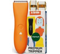Meridian The Trimmer Premium - Tondeuse électrique pour poils du corps, poitrine et maillot, imperméable et rechargeable, Blaze