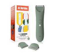 Meridian Tondeuse plus fine, pour poils du pubis et du corps, épilation du bikini, sans entailles, brûlure de rasoir, pas d'incarnés, design ergonomique, technologie humide/sèche, spot LED, sauge