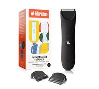 Meridian Tondeuse plus fine, pour poils du pubis et du corps, épilation du bikini, sans entailles, brûlure de rasoir, pas d'incarnés, design ergonomique, technologie humide/sèche, spot LED, onyx