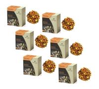 Meridiani® | Infusion d'orange et d'eucalyptus | Thé aux herbes orange, eucalyptus, hibiscus, rose musquée, citron, sans caféine - (6 x 80 g) | Mélange fruité au goût délicat