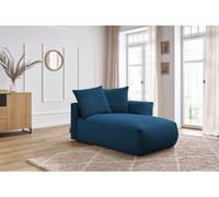 Méridienne avec accoudoir pour canapé modulable VOLTAIRE bleu foncé angle droit BOBOCHIC 1 places Angle droit Bleu foncé