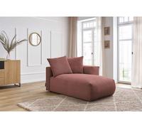 Méridienne avec accoudoir pour canapé modulable VOLTAIRE rose angle droit BOBOCHIC 1 places Angle droit Rose