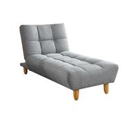 Méridienne clic clac en tissu gris ESTEBAN