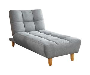 Méridienne clic clac en tissu gris ESTEBAN