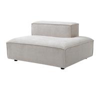 Méridienne droite en tissu chenille beige RUZOLO