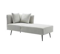 Méridienne droite en tissu crème NAPASA