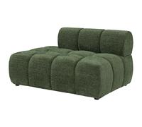 Méridienne gauche en tissu chiné vert FACIVIL