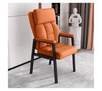 Méridienne moderne en cuir avec dossier haut et accoudoirs rembourrés pour un confort ultime dans le salon - Chaise de salon élégante pour la décoration de la maison et la détente