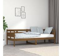 Méridienne sans matelas en pin massif marron 80 x 200 cm - Meubles, lits et accessoires, lits et cadres de lit