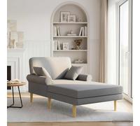 Méridienne Tissu Chaise longue de salon Canapé moderne 1 place vidaXL vidaXL