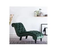 Chaise Longue Bleu Velours Salon Chambre à Coucher Bureau Meuble vidaXL