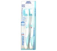 -Meridol Brosse À Dents Gencives Fragiles Souple Duo (Couleur : Vert Et Rouge)