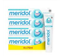 meridol Dentifrice 4 x 75 ml - Le dentifrice lutte contre les inflammations des gencives, effet antibactérien