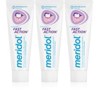 Meridol Fast Action dentifrice protection gencives pour dents sensibles 3x75 ml