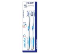 Meridol Brosses à dents Parodont Expert Extra doux – Duo pack Bleu et Violet
