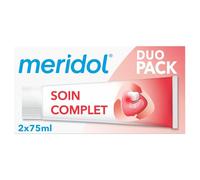 MERIDOL - Protection Gencives et Sensibilité Dents Sensibles, Soin Complet Anti-Plaque (2x75 mL) - Le Lot De 3