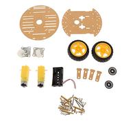 MERIGLARE 2 Pièces Robot Voiture Kit Châssis Encodeur Moteur Suivi Ligne Plateforme Montage Facile Adapté Initiation Électronique Robotique Apprentissage