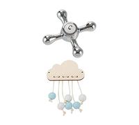 MERIGLARE 2x Tableau D'activités à Faire Soi-même : éléments Sensoriels, Matériel, Décoration, Activité de Motricité Fine pour Enfants, Cadeau, Volant et nuages avec perles