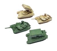MERIGLARE 4 Maquettes de Lance-roquettes pour Chars Au 1/144, Kit de Construction de Véhicules à Assembler, Mini-chars D'assaut pour Décorations et Cadeaux