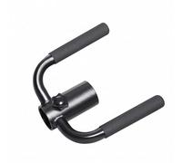MERIGLARE Accessoire de Squats Barre Haltère avec Poignées Mousse Fixation en Acier à Vis de Serrage Confort de Prise et Contrôle, Poignée De Squat En T Compatible Avec Barre Olympique De 5 Cm