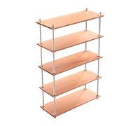 MERIGLARE Accessoires de Décoration Miniatures En Bois pour La Création D'une étagère à L'échelle 1:6, Idéale pour Les Maisons de Poupées et Les Projets, 5 niveaux longs