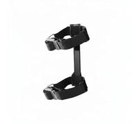 MERIGLARE Adaptateur de Bouteille de Plongée Support Dorsal Plaque Arrière Sangle Cylindre Montage Unique en Aluminium T6061 Résistant avec Sangles Renforcées, Noir, Taille Unique