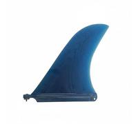 MERIGLARE Aileron de Surf Aileron Longboard Aileron Central Aileron Paddle Rigide Souple en Fibre de Verre pour Stable et Maniabilité Fluide Convient au Surf Entraînement Plage , Bleu , 10 Pouces