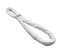 MERIGLARE Anneau de Danse Aérienne Sangle d'Entraînement Boucle Rembourrée Sangle de Gymnastique Accessoire de en Velours Surface Douce Confort de Main Adapté, Blanc