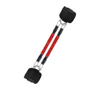 MERIGLARE Bande de Résistance Extenseur de Poitrine Corde Élastique Sangle de Cheville Conception Renforcée TPE et Gaine Tissée Adaptée à Exercices de Force, Rouge, 25 Livres