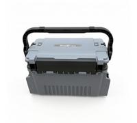 MERIGLARE Boîte à Appâts Boîte de Pêche Coffre de Rangement Boîte à Leurres Mallette Portable Compartiments Multiples Casier pour Leurres Lignes Outils, Gris, Grand