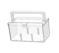 MERIGLARE Boîte de Rangement pour Médicaments et Maquillage avec Poignée, Trousse de Premiers Secours pour La Maison, Clair