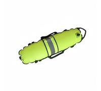 MERIGLARE Bouée de Sauvetage Plongée Bouée de Surface Bouée de Signalisation Flotteur Tractable Marqueur de Sécurité Construction en Nylon 210D et TPU Gonflage, Jaune Fluo, 80x22cm