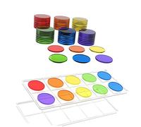 MERIGLARE Cadres à Dix Cases - Outils et Jetons Mathématiques pour Enfants, Jeux d'apprentissage Interactifs, Ensemble de Base