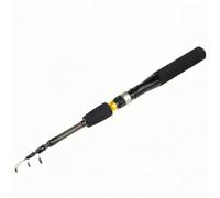 MERIGLARE Canne à Pêche en Carbone Télescopique pour Pêche aux Leurres Portable Manche Droit Revêtement Texturé Confortable Dotée d'Anneaux Passage