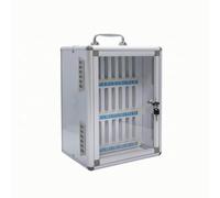 MERIGLARE Casier Téléphone Portable Robuste, 24 Emplacements | Mural, Coffret pour Téléphones Portables avec ompact, Bureau, Professeurs, Entreprises